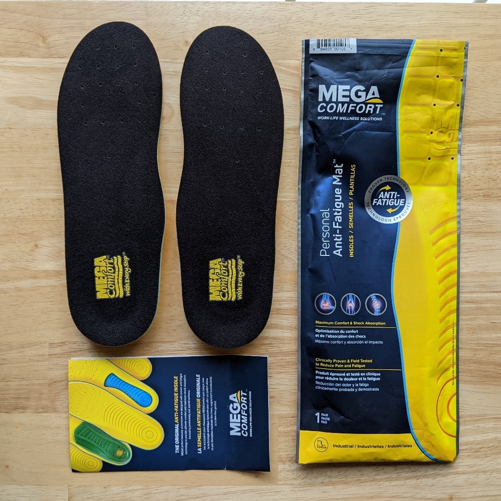 Mega Comfort Personal Anti-Fatigue Mat Insoles